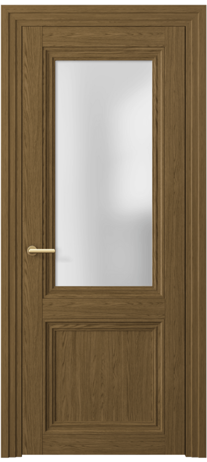 Межкомнатная дверь Центро 2524 Торфяной дуб Сатинированное стекло Цена 43024 ₽ | Volhovec