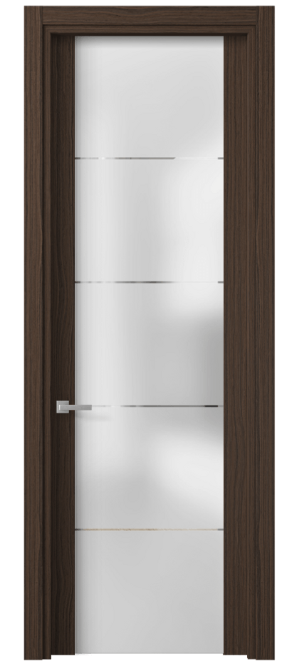 Межкомнатная дверь Планум 4114 Экзотик трюфельный Сатинированное стекло с гравировкой «КВАДРО», триплекс Цена 62399 ₽ | Volhovec