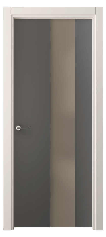 Межкомнатная дверь Фридом 4226 ПЭТ графитовый Сатинированное бронзовое стекло, триплекс Цена 31749 ₽ | Volhovec