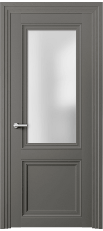 Дверь межкомнатная Центро 2524 Матовый классический серый Сатинированное стекло Каскадный наличник МКЛС Цена 74599 ₽ Наличники уже входят в базовый комплект. Фабрика дверей Волховец 8 (800) 551 43 19 Межкомнатная дверь Центро 2524 Матовый классический серый Сатинированное стекло Цена 74599 ₽ | Volhovec