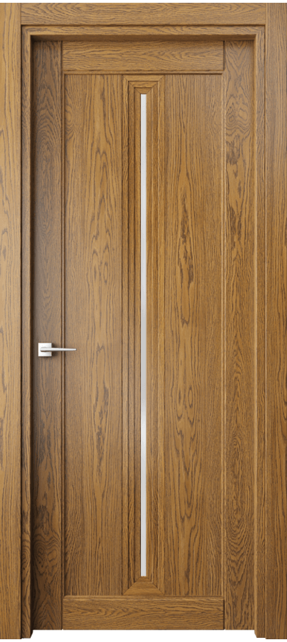 Межкомнатная дверь Эго 6123 Дуб медовый Сатинированное стекло Цена 126499 ₽ | Volhovec