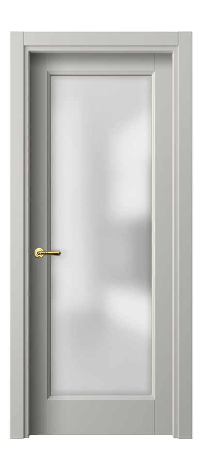 Межкомнатная дверь Галант 1402 Матовый тёплый серый Сатинированное стекло Цена 52399 ₽ | Volhovec