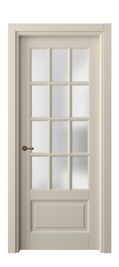 Межкомнатная дверь Тоскана Грильято 6313 Бук бежево-серый Сатинированное стекло Цена 114199 ₽ | Volhovec