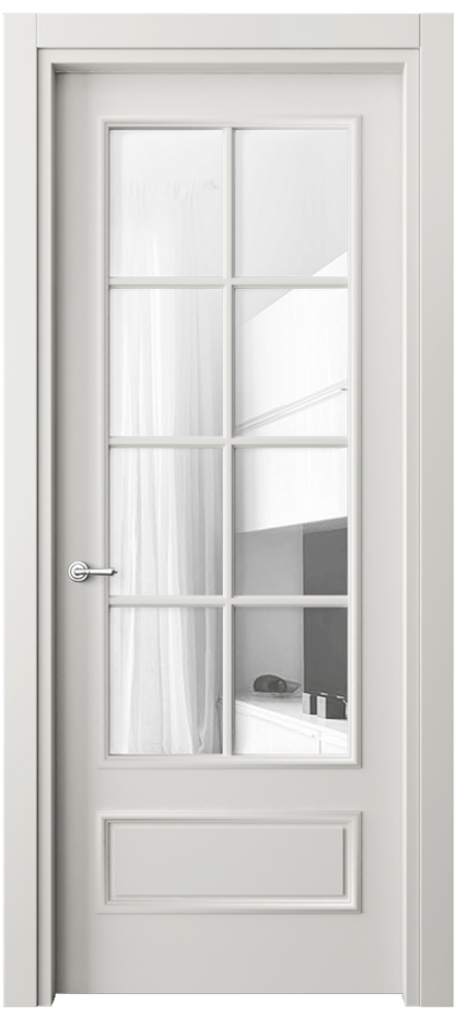 Дверь межкомнатная Париж 8112 Матовый серый Прозрачное стекло Гладкий наличник МСР Цена 76999 ₽ Наличники уже входят в базовый комплект. Фабрика дверей Волховец 8 (800) 551 43 19 Межкомнатная дверь Париж 8112 Матовый серый Прозрачное стекло Цена 76999 ₽| Volhovec