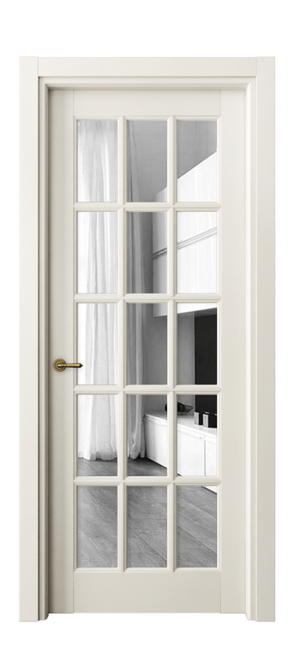 Межкомнатная дверь Тоскана Грильято 6311 Бук венециана Двустороннее зеркало, триплекс Цена 135799 ₽ | Volhovec