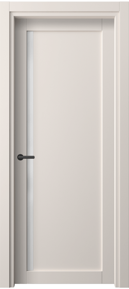 Межкомнатная дверь Нео 2110 ПЭТ тёплый-белый Сатинированное стекло Цена 31699 ₽ | Volhovec