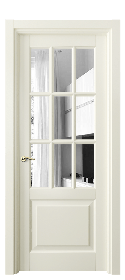 Межкомнатная дверь Лигнум 0748 Бук молочно-белый Двустороннее зеркало, триплекс Цена 120599 ₽ | Volhovec