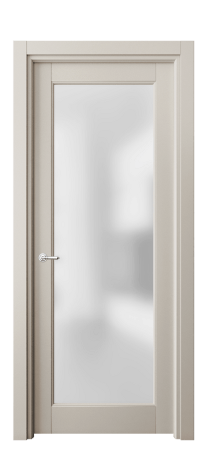 Межкомнатная дверь Тоскана Элегантэ 6300 Бук светло-бежевый Сатинированное стекло Цена 94599 ₽ | Volhovec