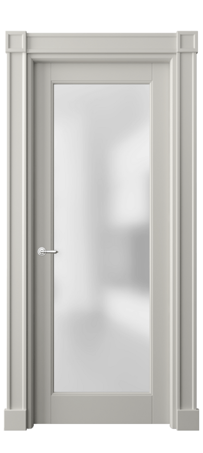 Межкомнатная дверь Тоскана Плано 6300 Бук тёплый серый Сатинированное стекло Цена 129939 ₽ | Volhovec