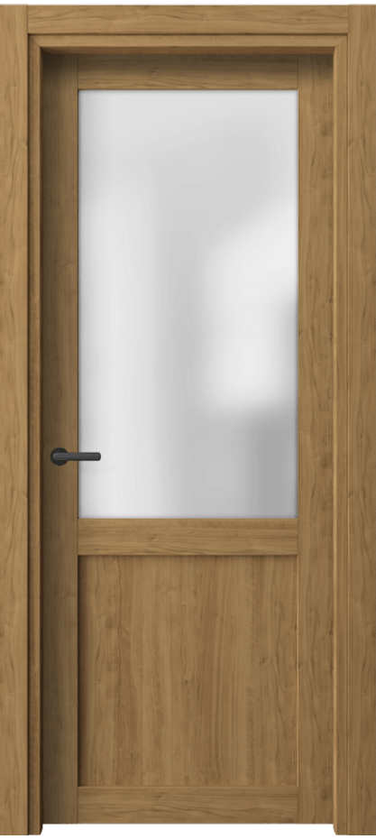 Межкомнатная дверь Нео 2122 Грецкий орех Сатинированное стекло Цена 27749 ₽ | Volhovec