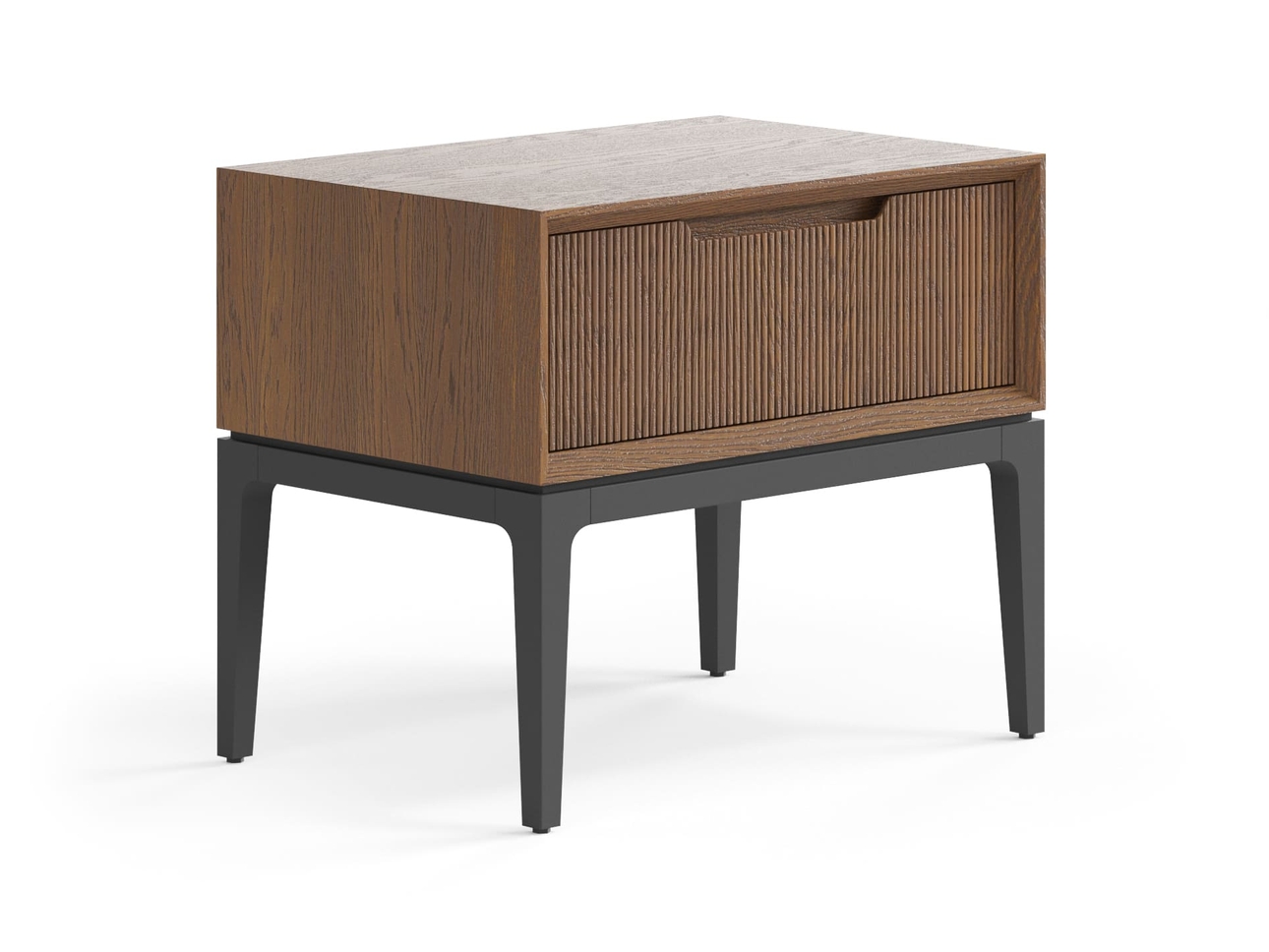 Тумба прикроватная Velvet 1 ящик дуб каштановый матовый