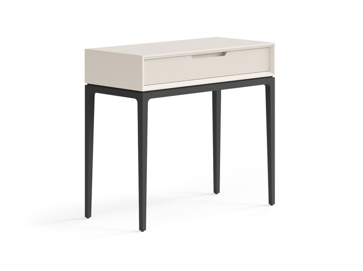 Мебель Консоль Вельвет 1 ящик. Цвет Матовый бежево-серый. Материал Гладкая эмаль. Коллекция Консоль Вельвет 1 ящик. Фото. Мебель Консоль Вельвет 1 ящик. Цвет Матовый бежево-серый. Материал Гладкая эмаль. Коллекция Консоль Вельвет 1 ящик. Картинка.