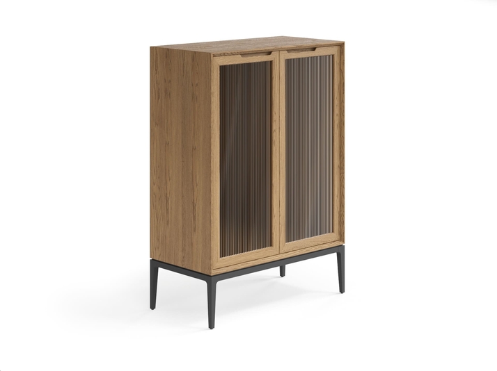 Мебель Витрина Вельвет. Цвет Дуб мускатный матовый. Материал Массив дуба матовый. Коллекция Витрина Вельвет. Картинка.