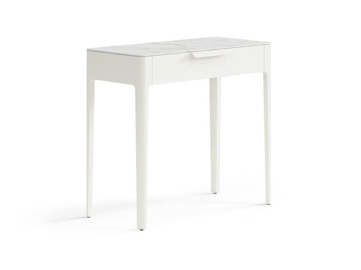 Мебель Консоль Пьега 1 ящик. Цвет Матовый молочно-белый. Материал Гладкая эмаль. Коллекция Консоль Пьега 1 ящик. Фото. Мебель Консоль Пьега 1 ящик. Цвет Матовый молочно-белый. Материал Гладкая эмаль. Коллекция Консоль Пьега 1 ящик. Картинка.