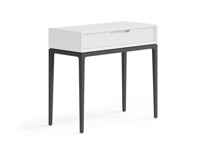 Мебель Консоль Вельвет 1 ящик. Цвет Матовый белоснежный. Материал Гладкая эмаль. Коллекция Консоль Вельвет 1 ящик. Фото. Мебель Консоль Вельвет 1 ящик. Цвет Матовый белоснежный. Материал Гладкая эмаль. Коллекция Консоль Вельвет 1 ящик. Картинка.