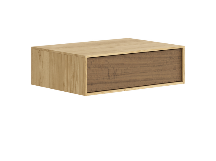 Мебель Тумба подвесная прикроватная Модуле 1 ящик. Цвет Солнечный вяз. Материал Ламинатин. Коллекция Тумба подвесная прикроватная Модуле 1 ящик. Картинка.