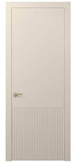 Дверь межкомнатная АКП 8645 МБСР. Цвет Матовый бежево-серый. Материал Гладкая эмаль. Коллекция Альба. Картинка.