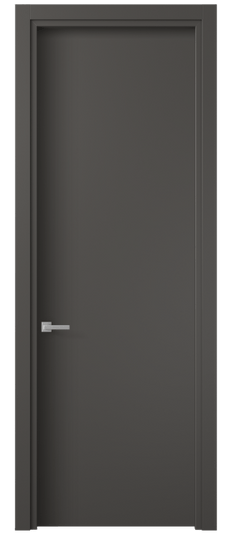 Дверь межкомнатная 0010 ПЭГФ. Цвет ПЭТ графитовый. Материал ПЭТ. Коллекция Планум. Картинка.