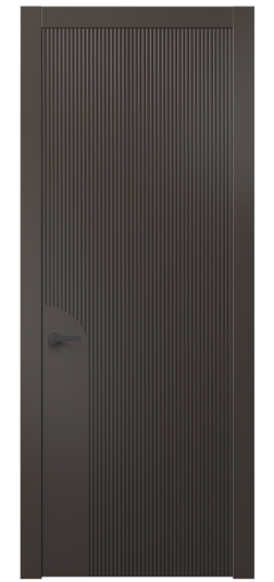 Дверь межкомнатная АКП 8625 МАН. Цвет Матовый антрацит. Материал Гладкая эмаль. Коллекция Дюна. Картинка.