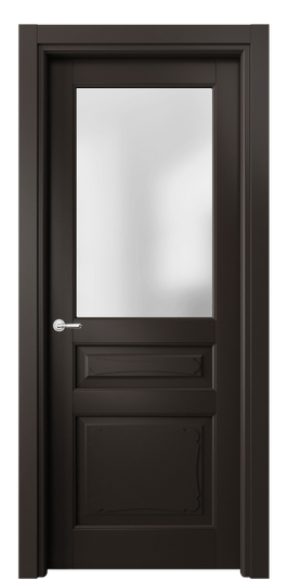 Дверь межкомнатная 6324 БАН САТ. Цвет Бук антрацит. Материал Массив бука эмаль. Коллекция Тоскана Элегантэ. Картинка.