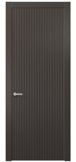 Дверь межкомнатная 8641 МАН . Цвет Матовый антрацит. Материал Гладкая эмаль. Коллекция Альба. Картинка.