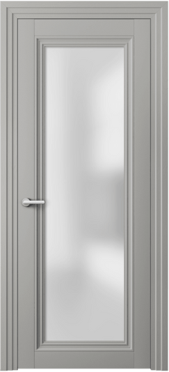 Дверь межкомнатная 2502 МНСР САТ. Цвет Матовый нейтральный серый. Материал Гладкая эмаль. Коллекция Центро. Картинка.