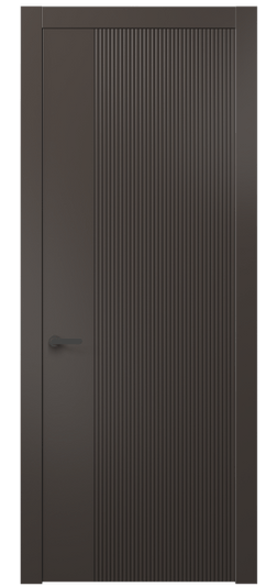 Дверь межкомнатная АКП 8623 МАН. Цвет Матовый антрацит. Материал Гладкая эмаль. Коллекция Дюна. Картинка.