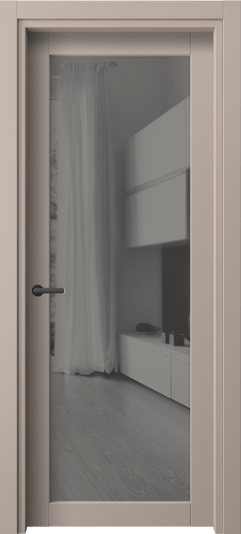 Дверь межкомнатная 2102 ПЭСК ЗЕР СЕР. Цвет ПЭТ серо-коричневый . Материал ПЭТ. Коллекция Нео. Картинка.