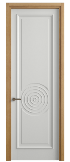 Дверь межкомнатная 6709 БССР. Цвет Бук светло-серый. Материал Массив бука эмаль. Коллекция Шарм. Картинка.