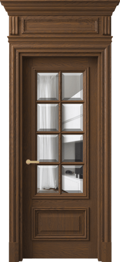Дверь межкомнатная 7316 ДКШ.М ПРОЗ Ф. Цвет Дуб каштановый матовый. Материал Массив дуба матовый. Коллекция Антик. Картинка.