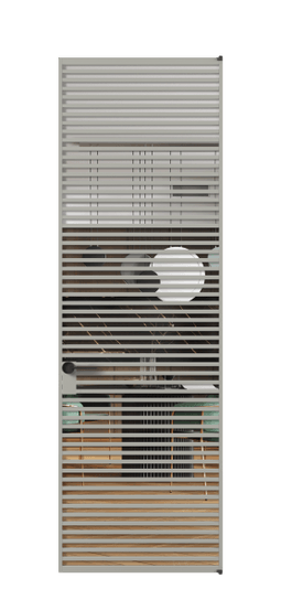 Межкомнатная дверь АЛПЛ040.06 Crystalvision АНСР. Цвет Алюминий нейтральный серый. Материал Алюминий в эмали. Коллекция Формато. Фото. Дверь межкомнатная АЛПЛ040.06 Crystalvision АНСР. Цвет Алюминий нейтральный серый. Материал Алюминий в эмали. Коллекция Формато. Картинка.