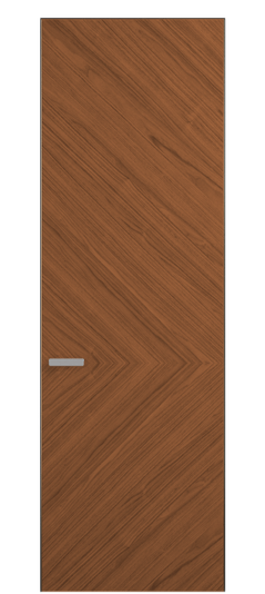Дверь межкомнатная 0202 ОМДМР Орех медный матовый. Цвет Орех медный матовый рифт. Материал Радиальный шпон Naturwood. Коллекция Рифт. Картинка.