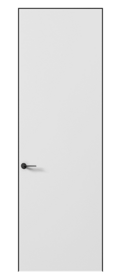Дверь межкомнатная 0010 АКП БШ. Цвет Белый шёлк. Материал Ciplex ламинатин. Коллекция Планум Про. Картинка.