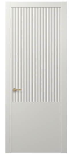 Дверь межкомнатная 8646 МСР . Цвет Матовый серый. Материал Гладкая эмаль. Коллекция Альба. Картинка.
