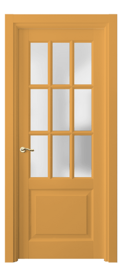 Дверь межкомнатная 0748 Пастельно-жёлтый RAL 1034. Цвет RAL Пастельно-жёлтый RAL 1034. Материал Массив бука эмаль. Коллекция Лигнум. Картинка.