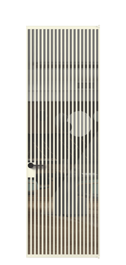 Дверь межкомнатная АЛПЛ040.06 АМБ Алюминий молочно-белый Stopsol Clear прозрачное. Цвет Алюминий молочно-белый. Материал Алюминий в эмали. Коллекция Формато. Картинка.