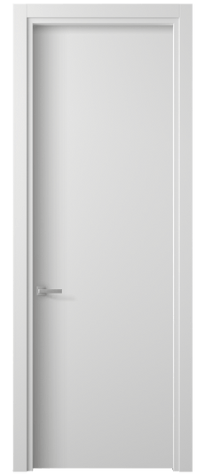 Дверь межкомнатная 0010 БШ. Цвет Белый шёлк. Материал Ciplex ламинатин. Коллекция Планум. Картинка.