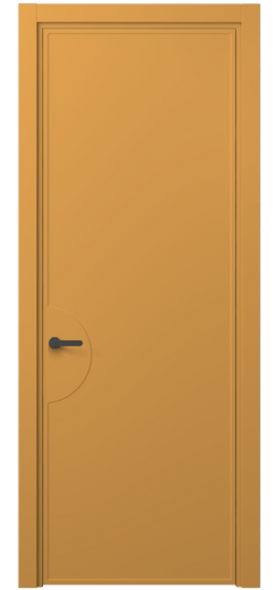 Дверь межкомнатная 8604 Пастельно-жёлтый RAL 1034. Цвет RAL Пастельно-жёлтый RAL 1034. Материал Гладкая эмаль. Коллекция Фрэйм. Картинка.