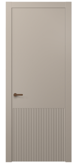 Дверь межкомнатная АКП 8645 МБСК. Цвет Матовый бисквитный. Материал Гладкая эмаль. Коллекция Альба. Картинка.