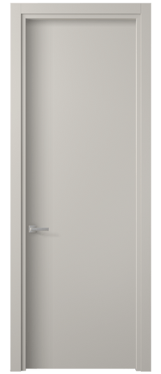 Дверь межкомнатная 0010 МОС. Цвет Матовый облачно-серый. Материал Гладкая эмаль. Коллекция Планум. Картинка.