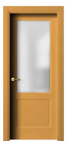 Дверь межкомнатная 1422 Пастельно-жёлтый RAL 1034. Цвет RAL Пастельно-жёлтый RAL 1034. Материал Гладкая эмаль. Коллекция Галант. Картинка.