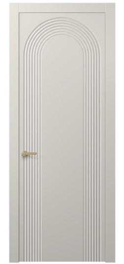 Дверь межкомнатная АКП 8648 МОС. Цвет Матовый облачно-серый. Материал Гладкая эмаль. Коллекция Альба. Картинка.