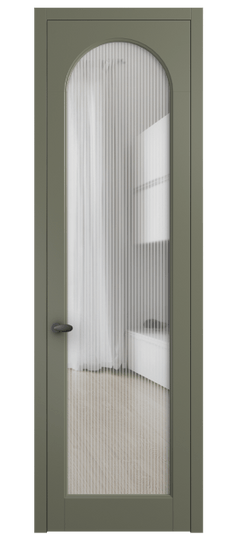 Дверь межкомнатная 6804 МОТ MORU. Цвет Матовый оливковый тёмный. Материал Гладкая эмаль. Коллекция Палаццо. Картинка.