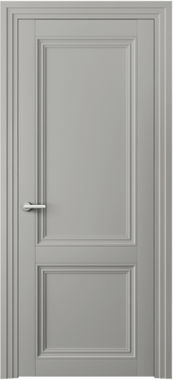 Дверь межкомнатная 2523 МНСР. Цвет Матовый нейтральный серый. Материал Гладкая эмаль. Коллекция Центро. Картинка.
