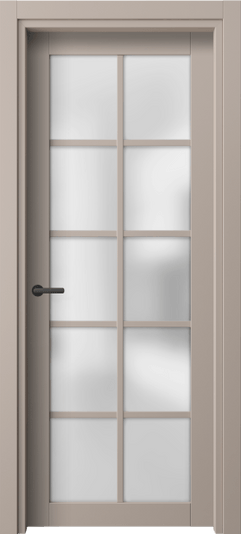 Дверь межкомнатная 2106 ПЭСК САТ. Цвет ПЭТ серо-коричневый . Материал ПЭТ. Коллекция Нео. Картинка.