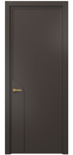 Дверь межкомнатная 8605 МАН . Цвет Матовый антрацит. Материал Гладкая эмаль. Коллекция Фрэйм. Картинка.