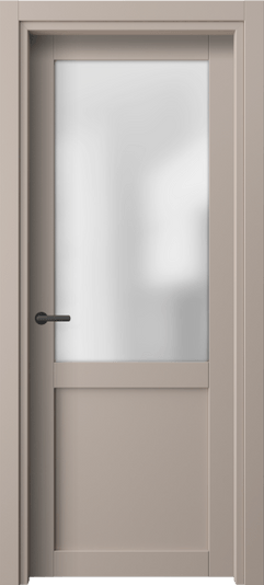 Дверь межкомнатная 2122 ПЭСК САТ. Цвет ПЭТ серо-коричневый . Материал ПЭТ. Коллекция Нео. Картинка.