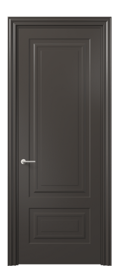 Дверь межкомнатная 8441 МАН. Цвет Матовый антрацит. Материал Гладкая эмаль. Коллекция Маскот. Картинка.