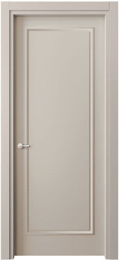 Дверь межкомнатная 8101 МСБЖ. Цвет Матовый светло-бежевый. Материал Гладкая эмаль. Коллекция Париж. Картинка.