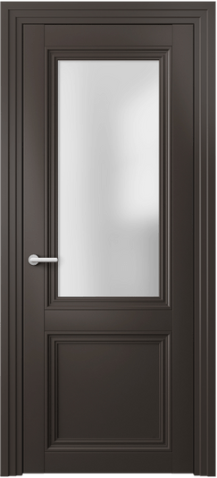 Дверь межкомнатная 2524 МАН САТ. Цвет Матовый антрацит. Материал Гладкая эмаль. Коллекция Центро. Картинка.